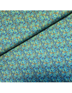 Popeline de coton "voile", impression digitale esprit batik, 60305