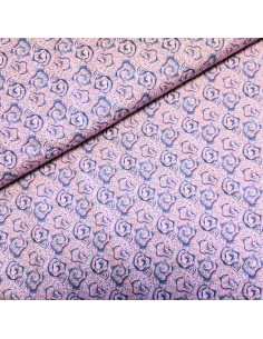 Popeline de coton "voile", impression digitale esprit batik, 62800