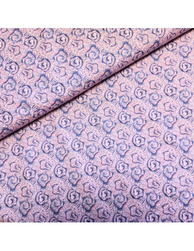 Tissu, Popeline de Coton Impression Digitale Esprit Batik, Multicolore, Laize 150 cm, 100% Coton 83g/m²