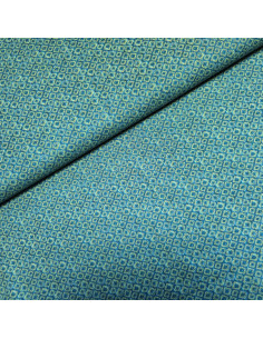 Popeline de coton "voile", impression digitale esprit batik, 60733