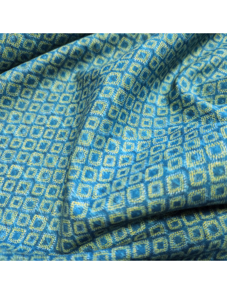 Popeline de coton "voile", impression digitale esprit batik, 60733