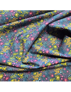 Popeline de coton "voile", impression digitale esprit batik, 60735 2