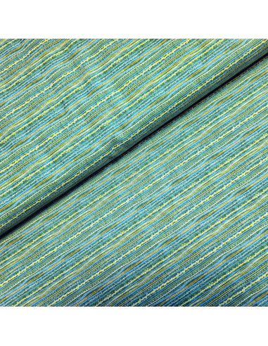 Tissu, Popeline de Coton Esprit Batik, Imprimé Multicolore, Laize 150 cm, 100% Coton 83g/m²