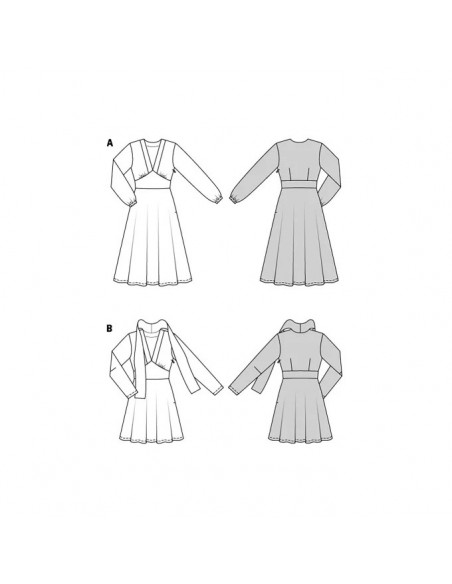 Patron Burda 5885-Robe