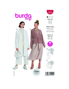 Patron Burda 5883-Veste & manteau