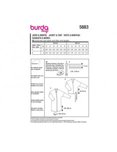 Patron Burda 5883-Veste & manteau 2