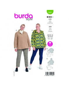 Patron Burda 5881-Veste