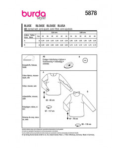 Patron Burda 5878-Blouse 2