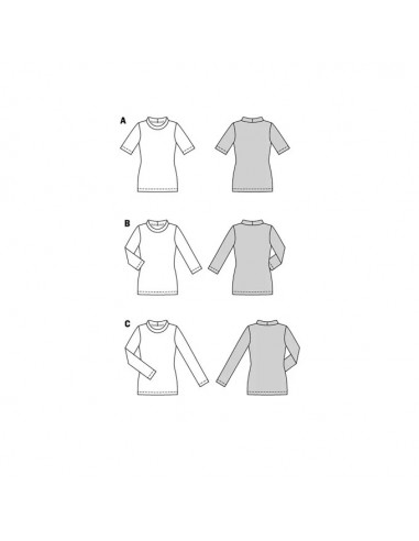 Patron Burda 5876-T-shirt