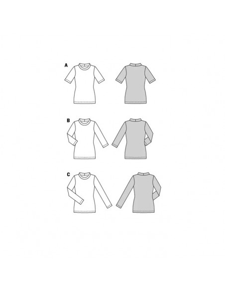 Patron Burda 5876-T-shirt