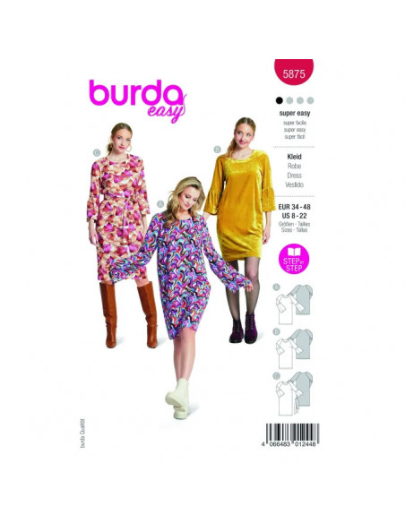 Patron Burda 5875-Robe