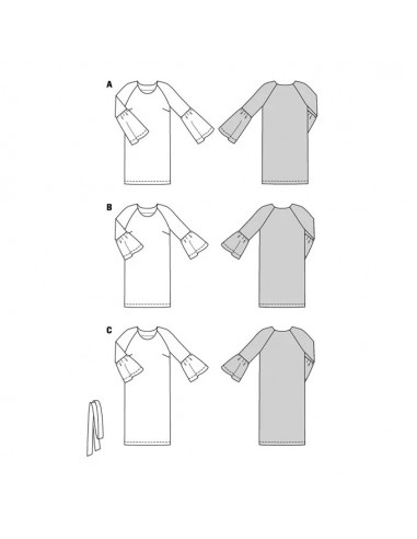 Patron Burda 5875-Robe