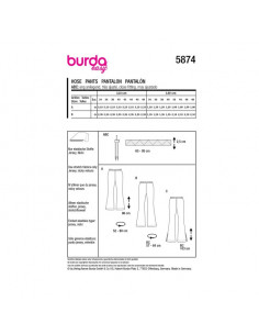 Patron Burda 5874-Pantalon 2