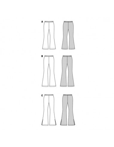 Patron Burda 5874-Pantalon