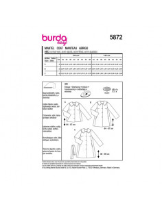 Patron Burda 5872-Manteau 2