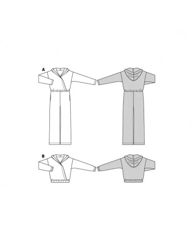 Patron Burda 5871-Combinaison & T-shirt