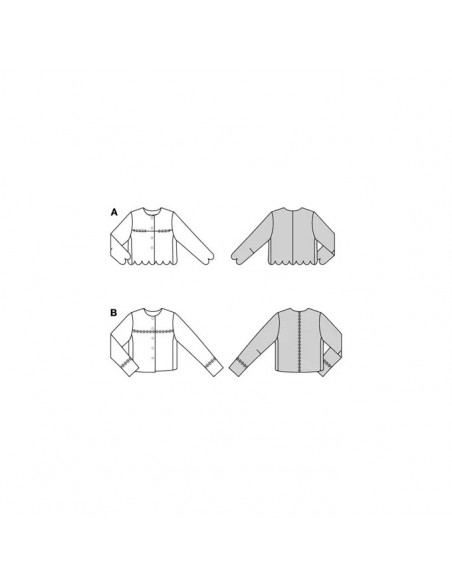 Patron Burda 5870-Veste