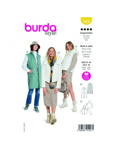 Patron Burda 5869-Gilet & veste