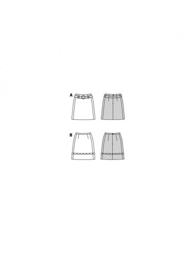 Patron Burda 5868-Jupe