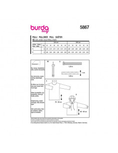 Patron Burda 5867-Pull 2