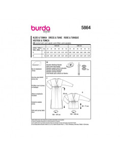 Patron Burda 5864-Robe & tunique 2