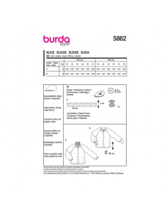 Patron Burda 5862-Blouse 2