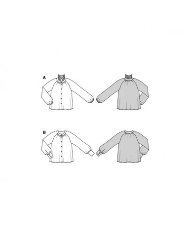 Patron Burda 5862-Blouse