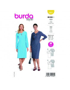 Patron Burda 5861-Robe