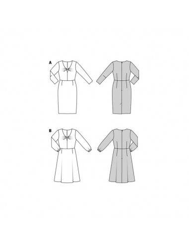 Patron Burda 5861-Robe