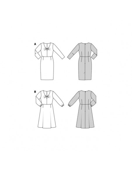 Patron Burda 5861-Robe