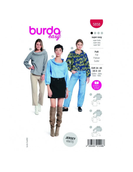 Patron Burda 5858-Pull