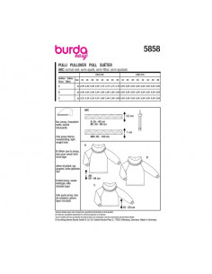 Patron Burda 5858-Pull 2