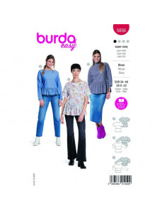 Patron Burda 5856-Blouse