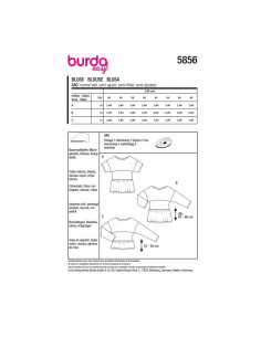 Patron Burda 5856-Blouse 2
