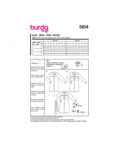 Patron Burda 5854-Robe 2