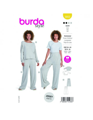 Patron Burda 5853-Homewear