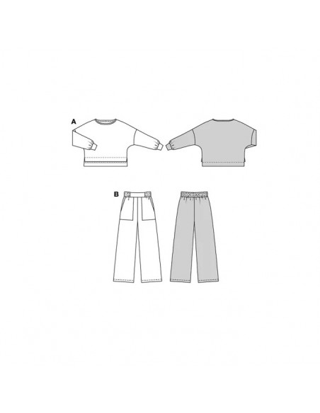 Patron Burda 5853-Homewear