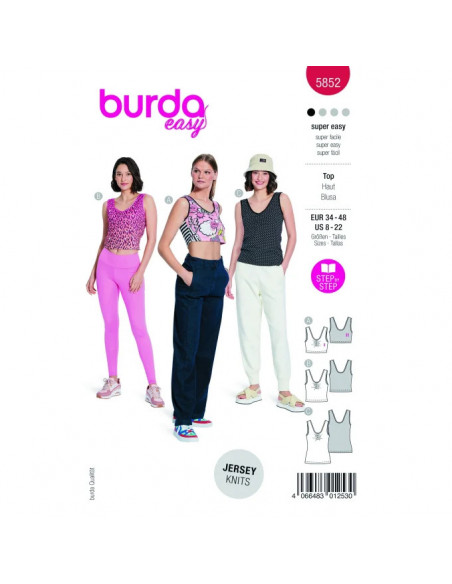 Patron Burda 5852-Top