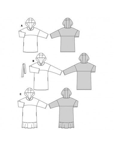 Patron Burda 5851-Robe