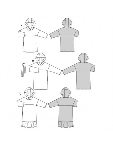 Patron Burda 5851-Robe