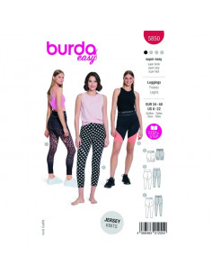 Patron Burda 5850-Leggings