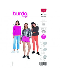 Patron Burda 5849-Blouse