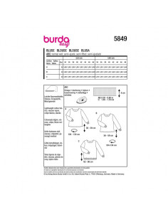 Patron Burda 5849-Blouse 2