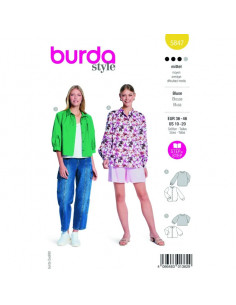 Patron Burda 5847 - Chemisiers du 36 au 46 FR