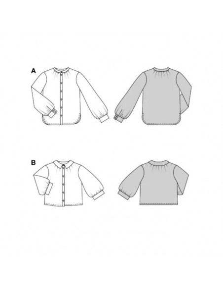 Patron Burda 5847 - Chemisiers du 36 au 46 FR