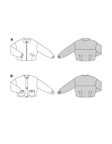 Patron Burda 5846 - Robe utility du 34 au 44