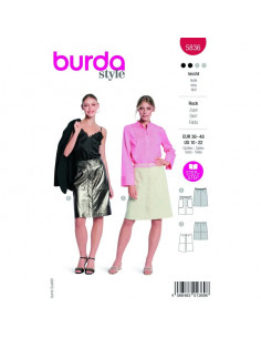 Patron Burda 5836 - Jupe en jean du 36 au 48 FR