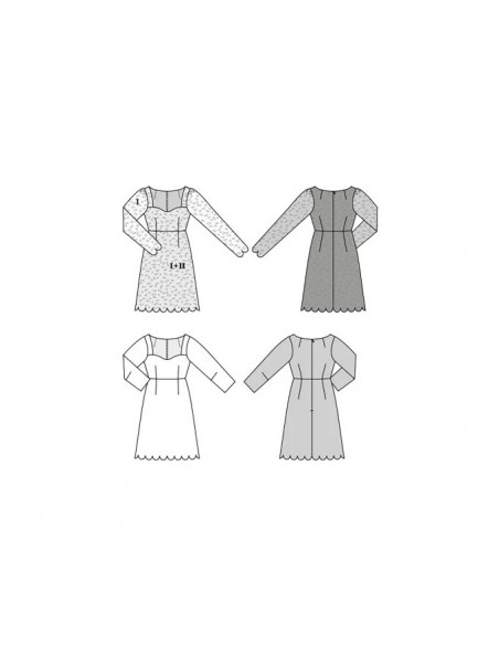 Patron Burda 5835-Robe