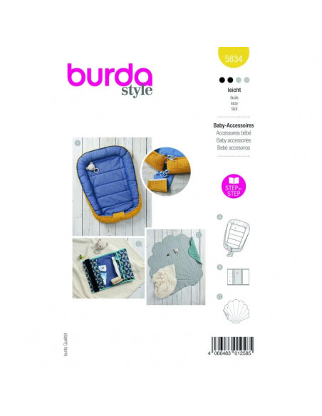 Patron Burda 5834-Accessoires bébé