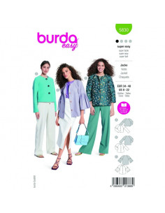 Patron Burda 5830 - Vestes du 34 au 48 FR